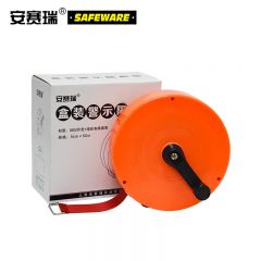 安赛瑞（SAFEWARE） 警示带13876禁止通行 5cm*50m 锦纶材质 加厚款 盒装警示 红白 隔离带 （卷）