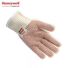 霍尼韦尔（Honeywell）劳保手套 51/7147丁腈点塑涂层棉针织手套 防割耐高温手套 1副定制