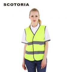 斯卡地尔（SCOTORIA）反光背心警示坎肩 HV1301YG荧光黄2XL