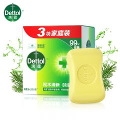 滴露（Dettol） 健康抑菌香皂松木清新115g*3