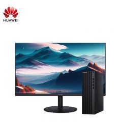 华为（HUAWEI） 台式电脑 擎云 B530 (i5-12400 8G 256G+1T 无wifi WIN11 HOME)主机+显示器 黑色