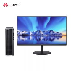 华为（HUAWEI） 擎云 B530E 办公电脑整机8.6L机箱 商用台式机 (Intel 酷睿第12代 i5 16G 256G+1T )23.8英寸 黑色