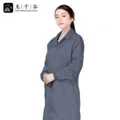 九千谷 防静电条纹大褂灰色3XL5492