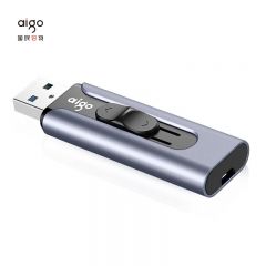 爱国者（aigo）U335 优盘 高速USB3.0 大容量金属迷你U盘 推拉伸缩商务学生优盘 128G