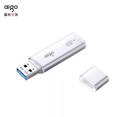 爱国者（aigo）U320 电脑高速U盘 USB3.0 小巧便携闪充金属亮银优盘 银色 64G