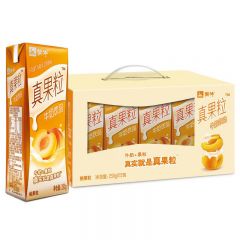 蒙牛 真果粒牛奶饮品黄桃果粒250ml*12盒