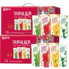 蒙牛 真果粒牛奶饮品（草莓+芦荟+椰果+桃果粒）250g*24盒*2箱