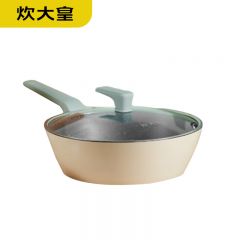 炊大皇（COOKER KING） 倾城麦饭石色炒锅30cm QCM30WO