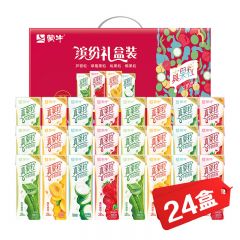 蒙牛真果粒牛奶饮品（草莓+芦荟+椰果+桃果粒）250g*24盒