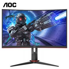 AOC C32G2ZE 31.5英寸显示器 240Hz 0.5ms响应 1500R 曲面电竞显示屏 低蓝光 HDR Mode