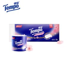 得宝Tempo 有芯卷纸 樱花味4层160g*10卷