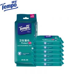 得宝Tempo 便携装杀菌湿巾 8片*6包*5提