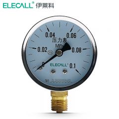 伊莱科（ELECALL） 径向压力表 Y-60 0-0.1MPa