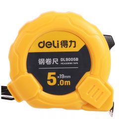 得力（deli） 钢尺7.5米盒尺木工钢卷尺50米100米2mDL9005B_钢卷尺5mx19mm