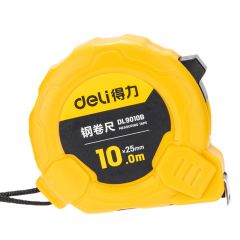 得力（deli） 钢尺7.5米盒尺木工钢卷尺50米100米2mDL9010B_钢卷尺10mx25mm