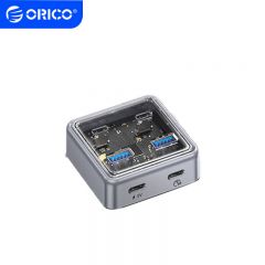 奥睿科（ORICO） 拓展坞 ORICO-XHJ2U2C-G2-10-GY-BP type-c 10Gbps高速 USB分线器 一拖四转换器延长线 1米 银色