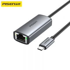 品胜（pisen） 网线转接头 PGM-HB15 Type-C转千兆网口 USB-C转RJ45网卡 黑色 个