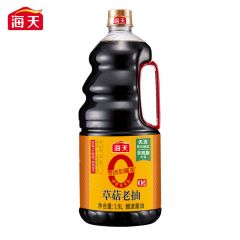 海天 0添加草菇老抽1.9L 黄豆酿造酱油 零添加红烧上色豉油调味品