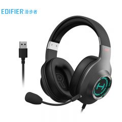 漫步者（EDIFIER）HECATE G2专业版 USB7.1声道游戏耳机耳麦头戴式电脑麦克风耳机带线控 枪色