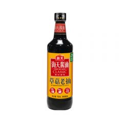 海天 酱油草菇老抽750ml×1瓶 酿造一级炒菜卤味熟食上色调料调味料