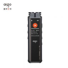 爱国者（aigo） R2210 64G 专业录音设备高清降噪长时录音学习商务会议培训采访录音器MP3播放器 黑