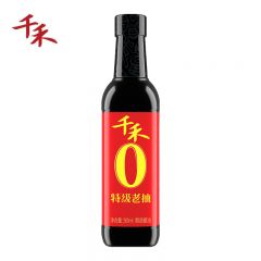 千禾 0添加酱油 东坡红 特级老抽酱油500ml