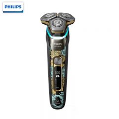 飞利浦（PHILIPS） 剃须刀电动男士刮胡刀奢华9系肌 痘痘肌专属 【蜂巢9系Pro+】龙年限定礼盒S9889 礼盒装