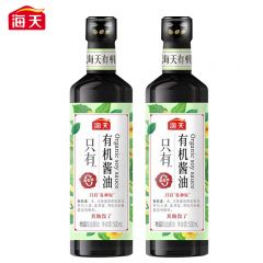 海天 特级0添加 炒菜提鲜零添加调味品 有机酱油500ml*2瓶