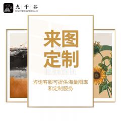 九千谷客厅装饰画晶瓷镶钻现代简约轻奢三联画组合沙发背景墙挂画3082