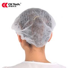 成楷科技（CK-Tech）CKT-YCX003W 一次性无纺布网帽 防护头套头罩 双筋防尘帽100只/包 白色