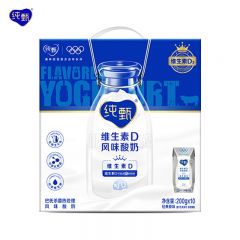 蒙牛 纯甄风味酸牛奶经典原味 维生素D 200ml*10盒