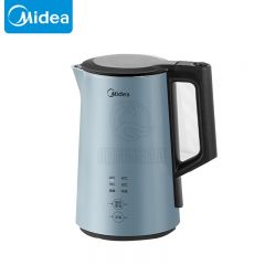 美的（Midea） 电水壶1.5升双层防烫四段定温12小时电子双模式保温1500W速沸腾蓝色MK-SEK1502一台