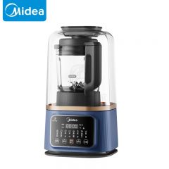 美的（Midea） 安睡破壁机家用低音榨汁机预约定时隔音降噪细腻搅打豆浆机辅食机料理机蓝色MJ-BL80S01一台