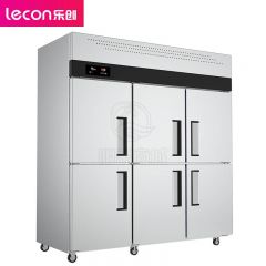 乐创（lecon） 商用六门冰柜 立式厨房保鲜柜节能压缩机 标准款全冷藏 LC-J-LBC02