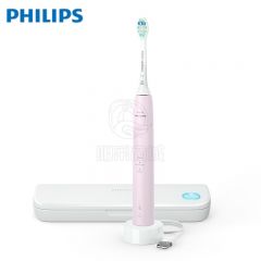 飞利浦（PHILIPS） 电动牙刷成人健康护龈系列变压感应 带紫外线杀菌牙刷盒 3种模式 7倍清除牙菌斑 粉色HX3697/21