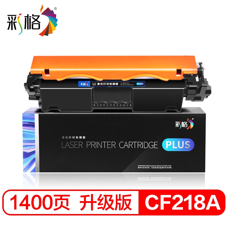 彩格 PLUS系列 粉盒 CF218A BK 1.4K 适用惠普M104A M104W M132A M132NW HP132fn 132snw 132fp 132fw墨盒