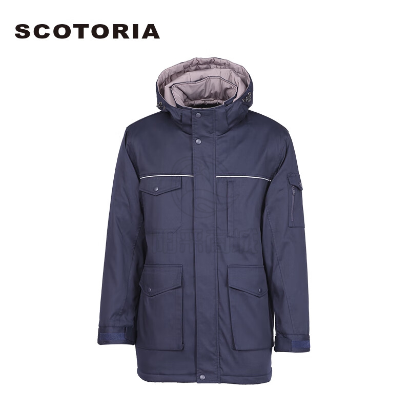 斯卡地尔（SCOTORIA） TM823 冬季长袖工作服 工衣工服劳保服涤棉工人棉防寒服 藏蓝色