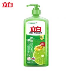 立白（Liby）青柠洗洁精大瓶1kg 食品用维E精华不伤手去重油果蔬适用洗碗洗涤灵