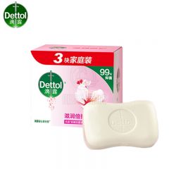 滴露（Dettol） 健康香皂 抑菌99% 洗脸洗手洗澡沐浴皂肥皂 男士女士儿童通用进口 滋润倍护115g*3