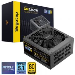 鑫谷（segotep） GM1250W金牌全模组电源（ATX3.1/原生PCIE5.1/全电压宽幅/低噪台式机主机箱电源）