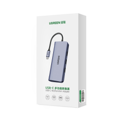 绿联 Type-C转HDMI+VGA+3口USB分线器带PD CM163 /个